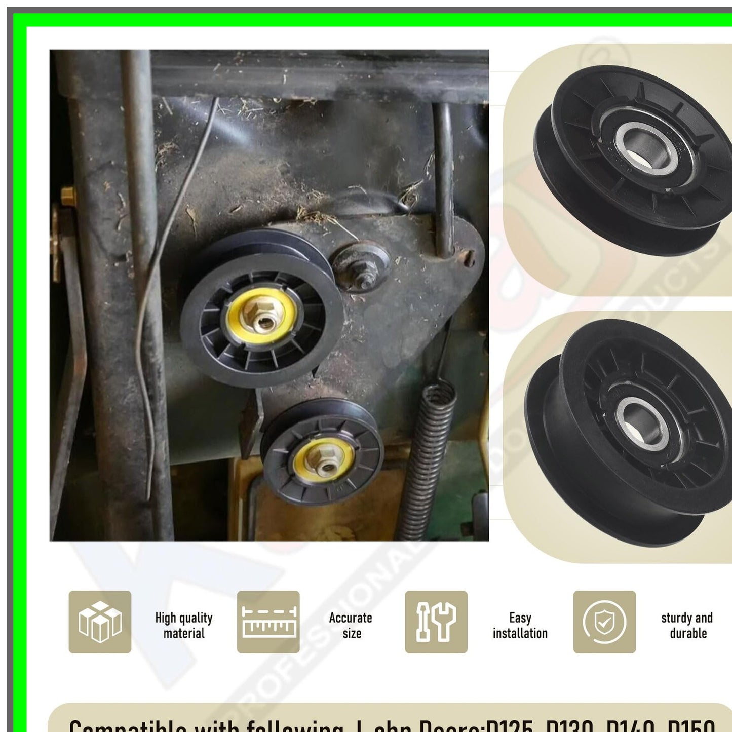 Idler Pulley Drive Belt Kit for John Deere Mower Decks LA Series