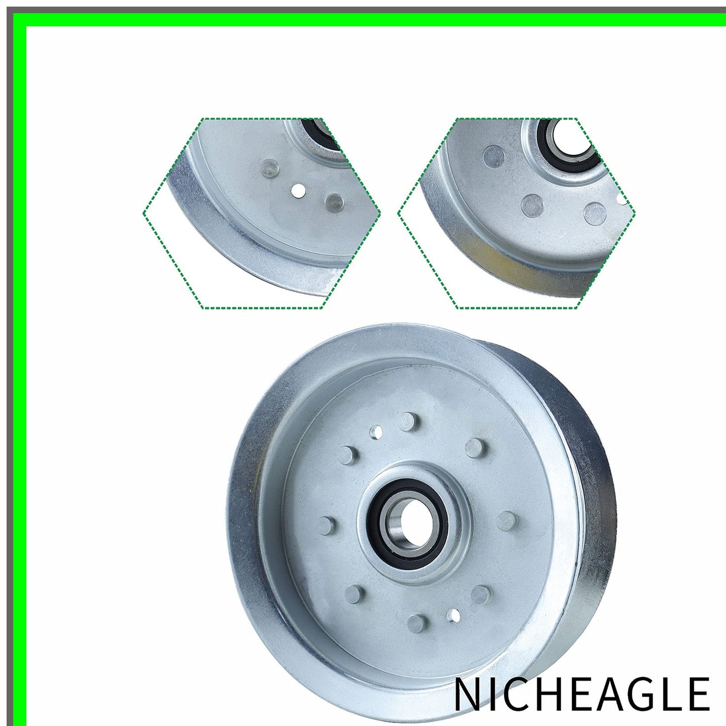 Idler Pulley Replacement Kit for L120 L130 D140 D160 Decks - 2 Pack