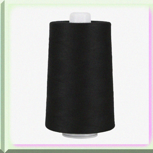 40W Polyester Thread Spool Black 6000 yd