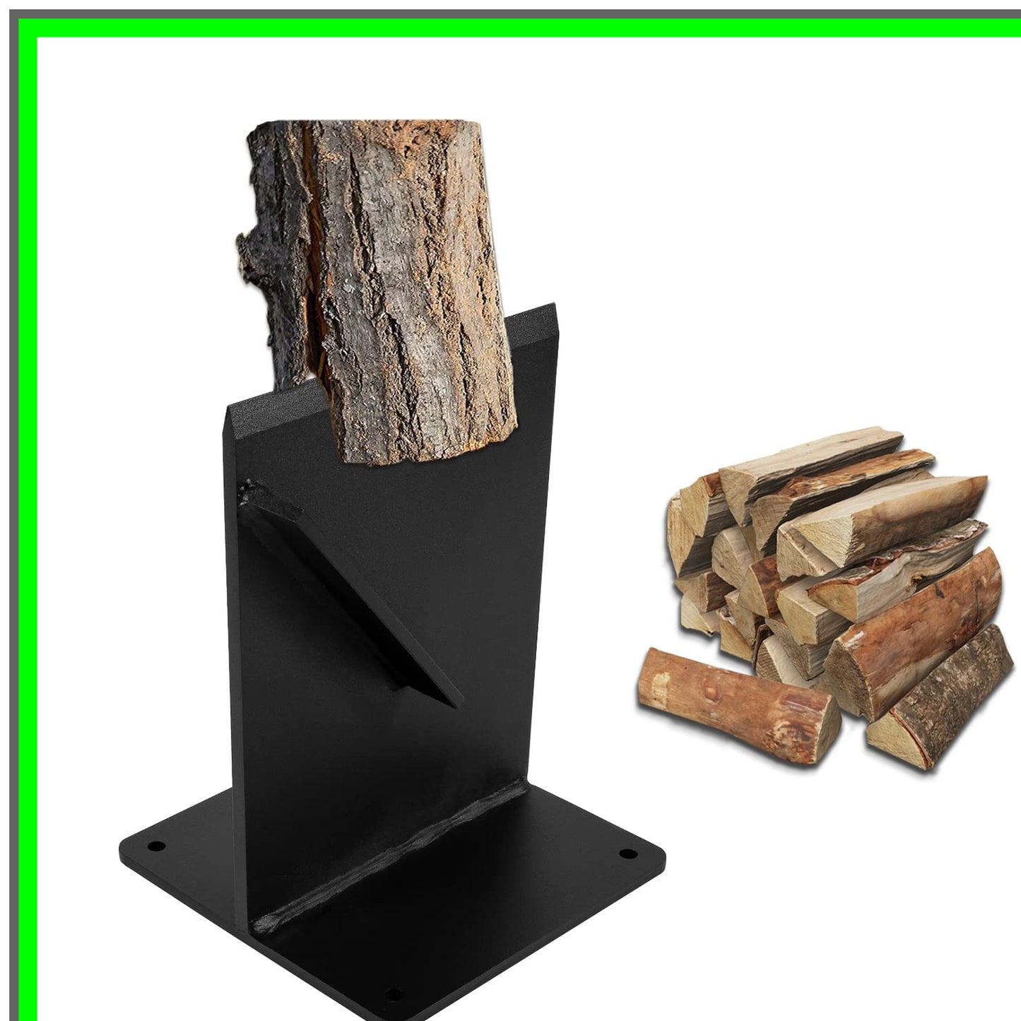 Heavy Duty Wood Kindling Splitter for Efficient Log Chopping and Camping