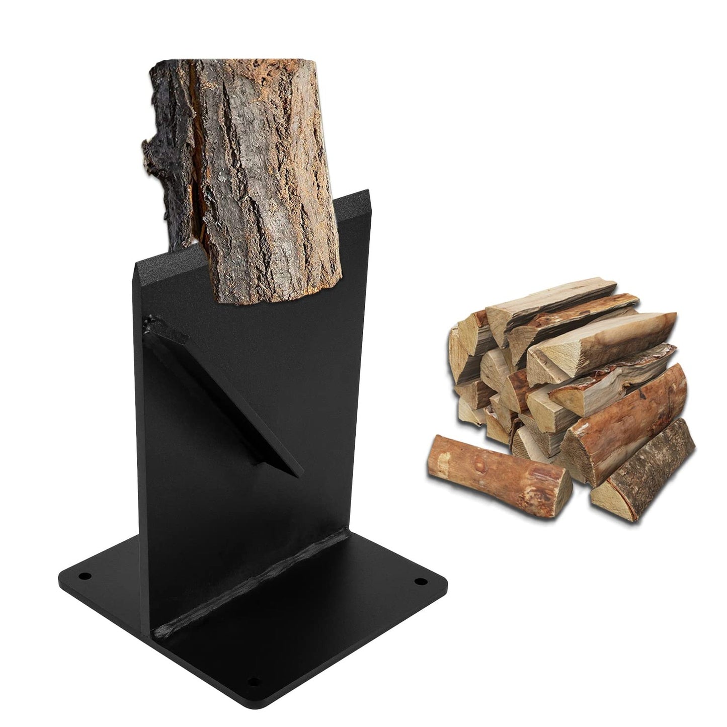 Heavy Duty Wood Kindling Splitter for Efficient Log Chopping and Camping