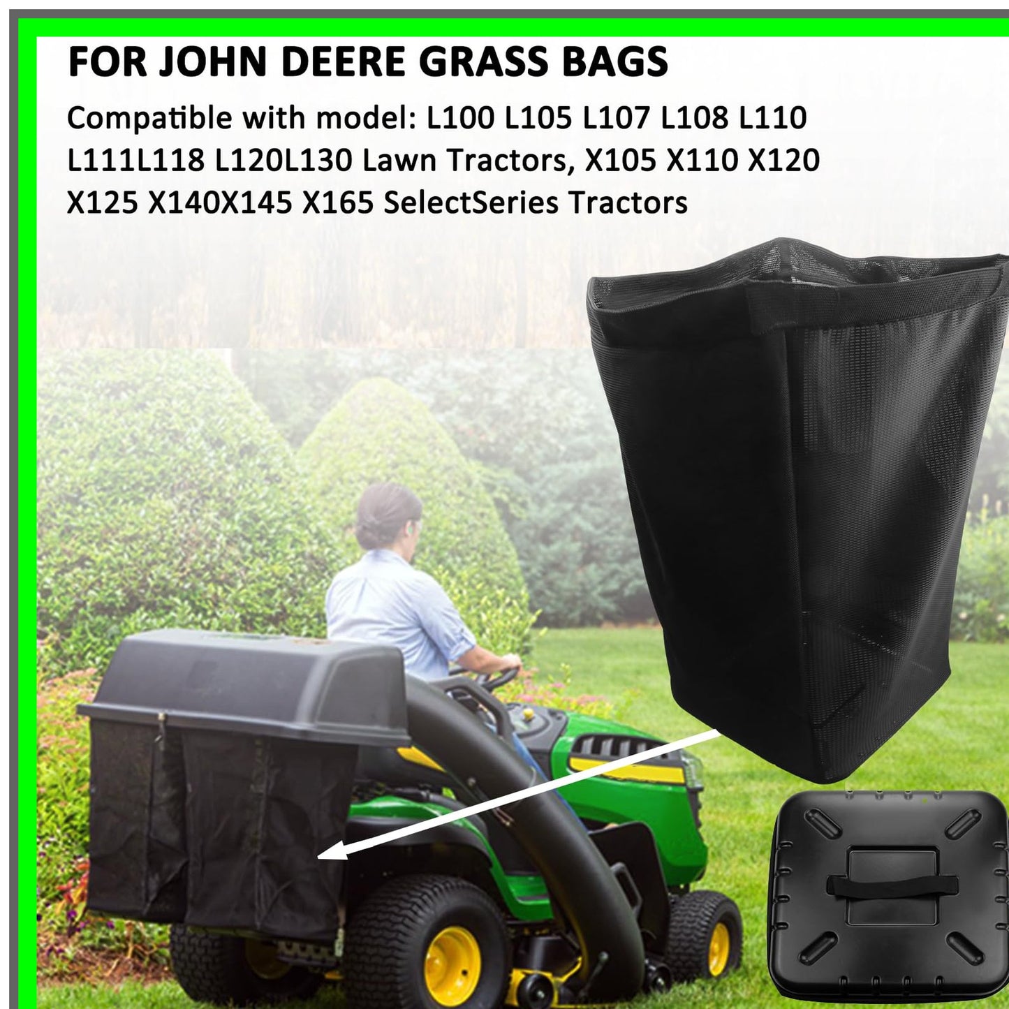 AM122416 Gr Bag Set for Series 100 L110 X110 125 D100 LA120 Z225 Compatibility
