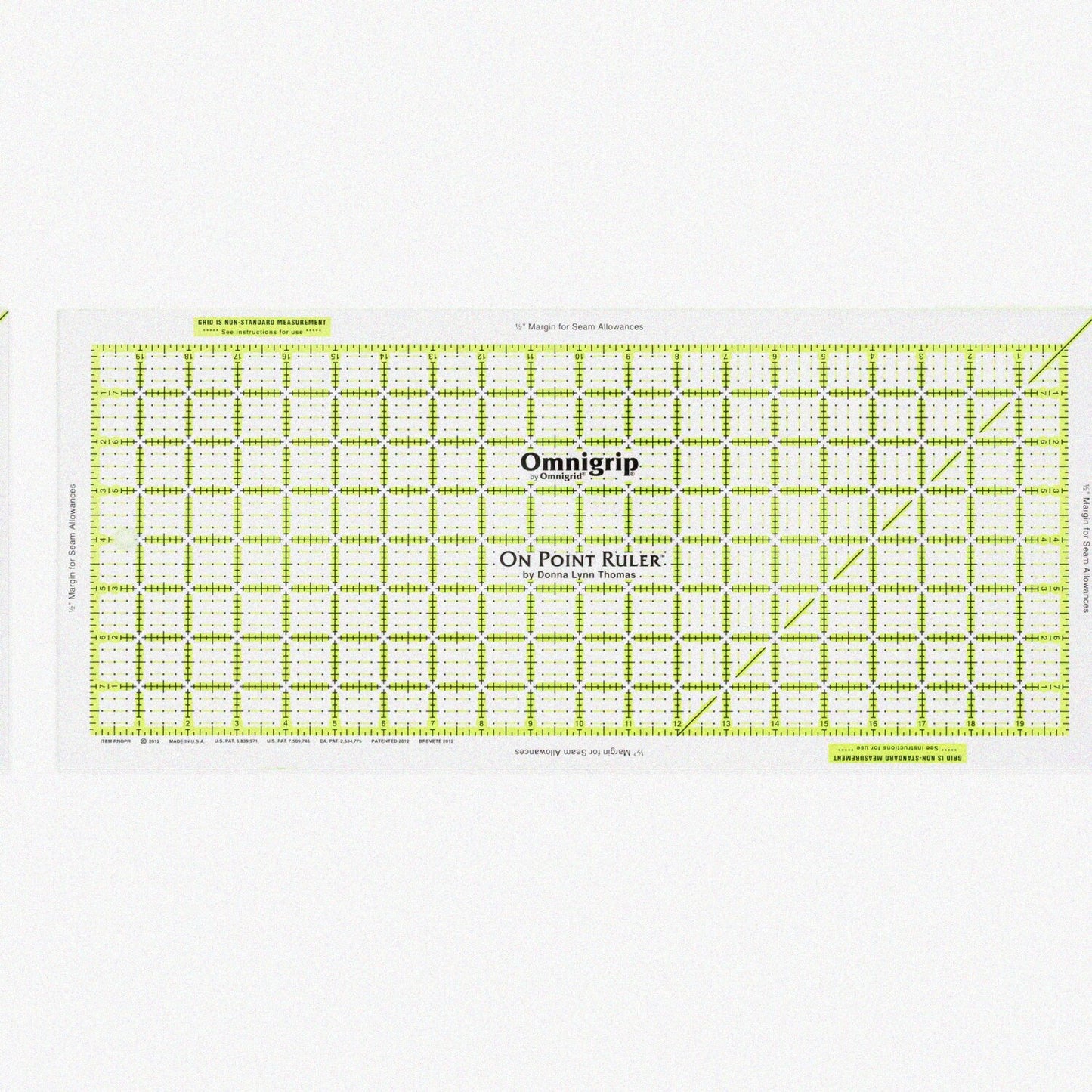 Omnigrip On Point Ruler for Quilting