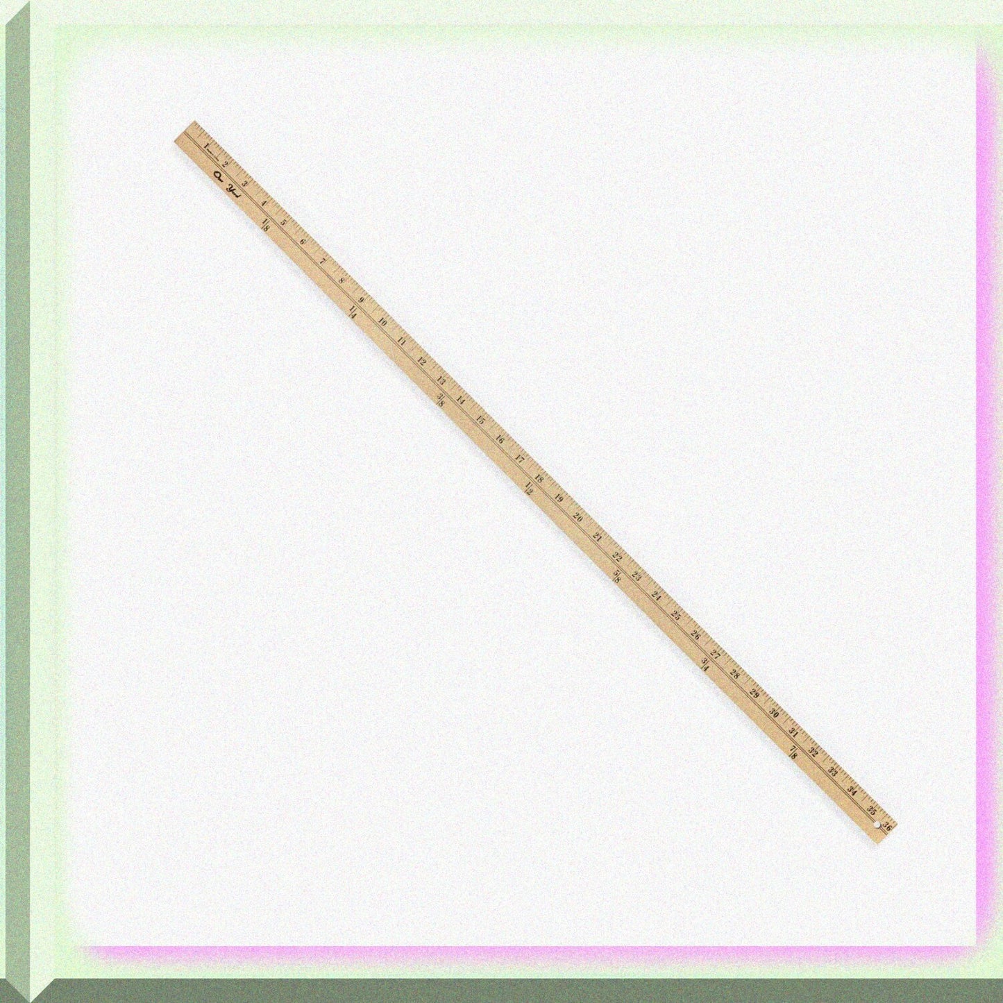 Wooden Yardstick 36-Inch Natural