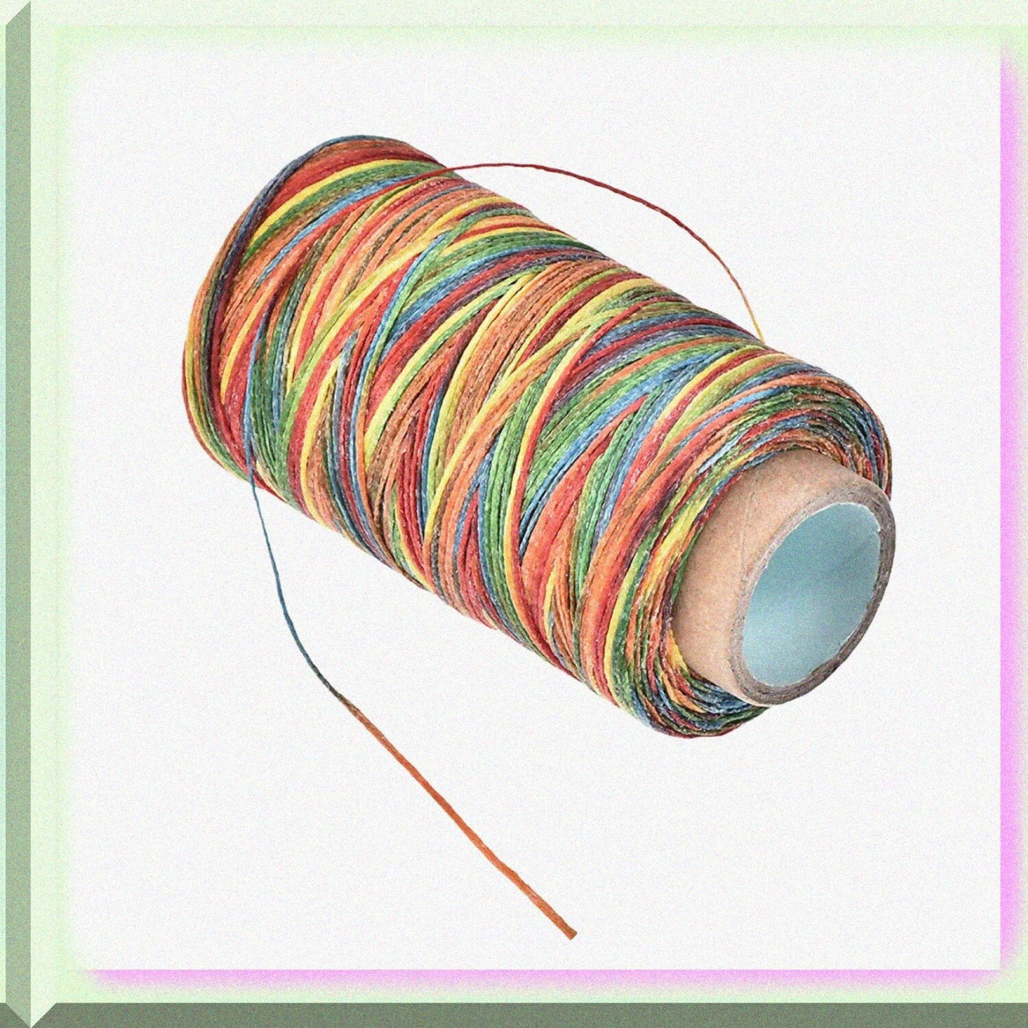 Leather Sewing Thread 2pcs 273 Yards Waxed Polyester Flat