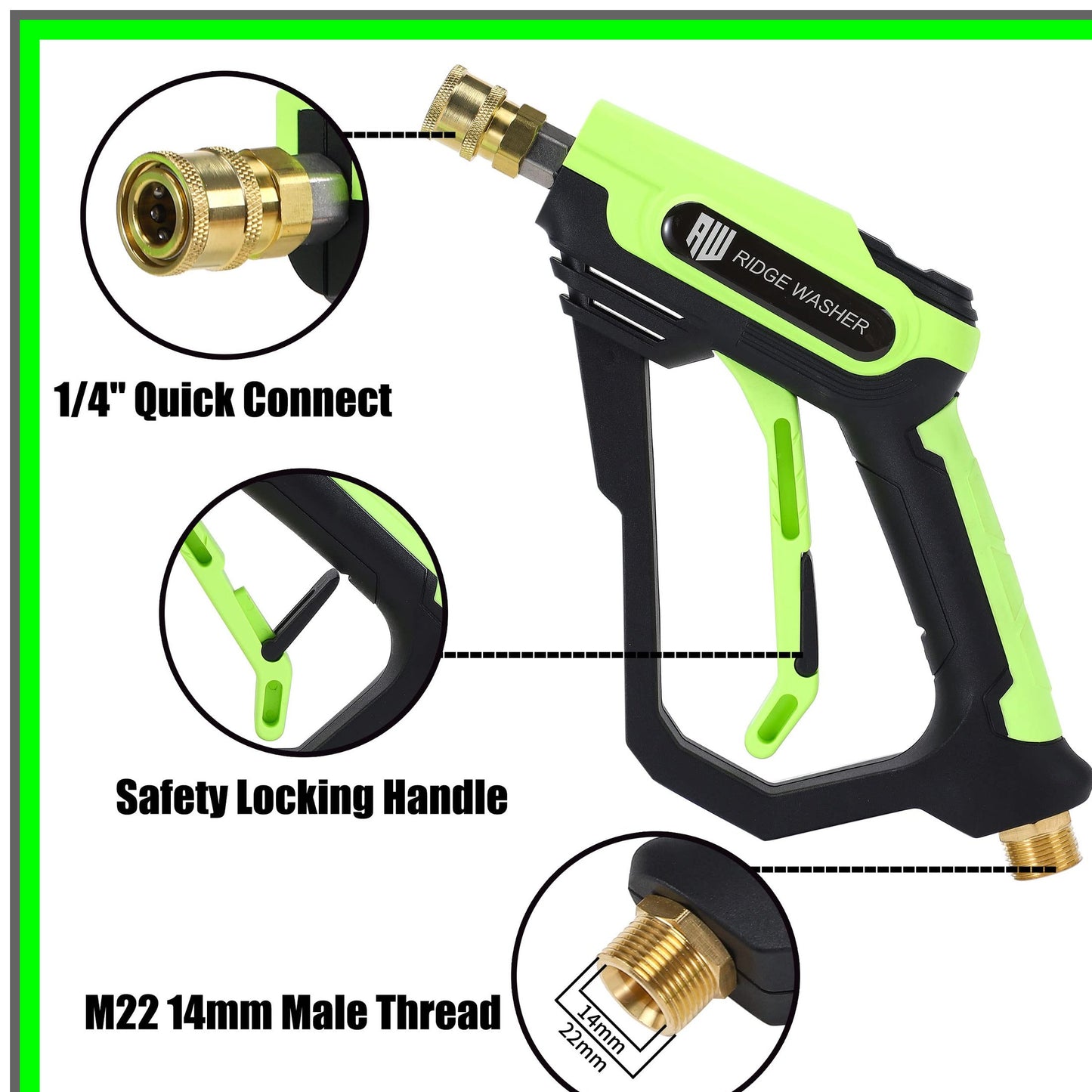 Foam Blaster Pro Kit with Quick Connect Snow Foam Lance and Mitt