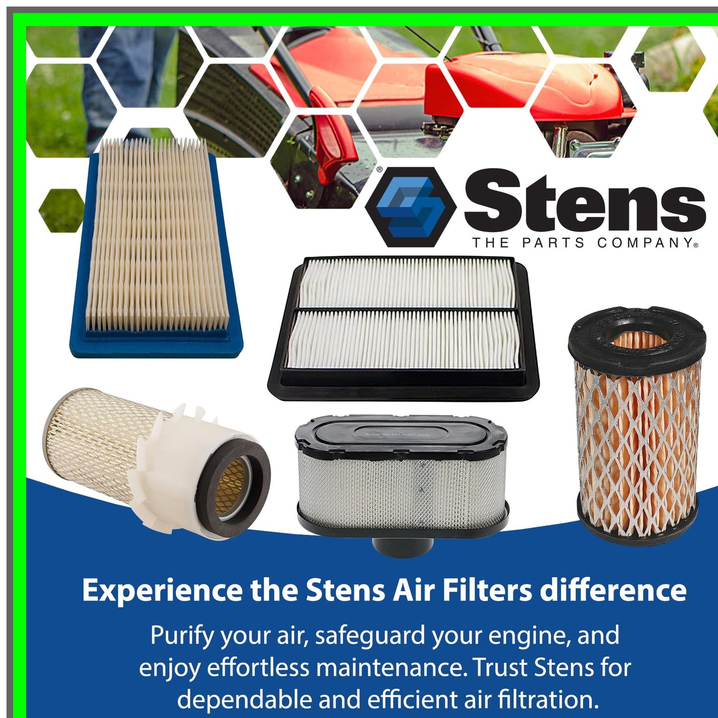 High-Performance Air Filter for Bobcat, Gravely, Vermeer Engines 18-20 HP