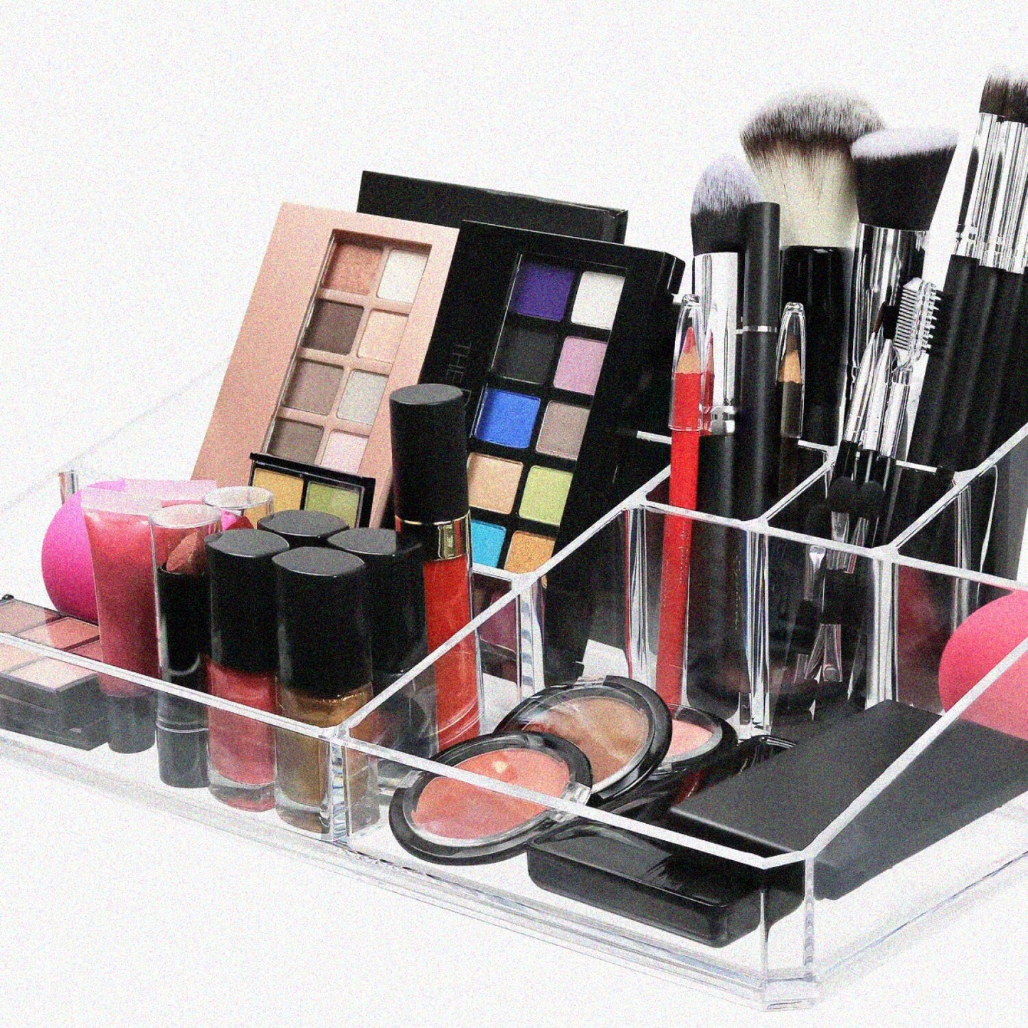 Acrylic 9 Compartment Vanity Organizer