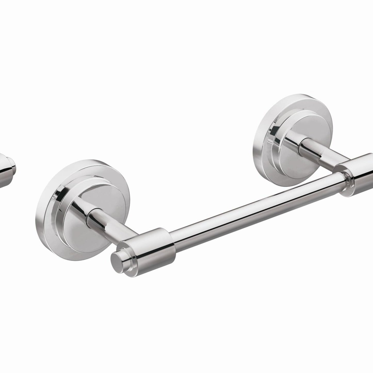 Iso Chrome Double Post Pivoting Toilet Paper Holder