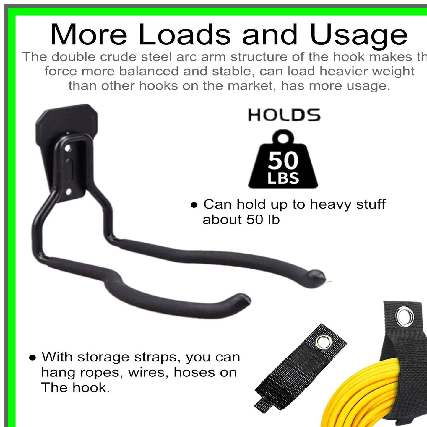 Garden Tool Wall Mount Hanger Set for Trimmers and Power Tools