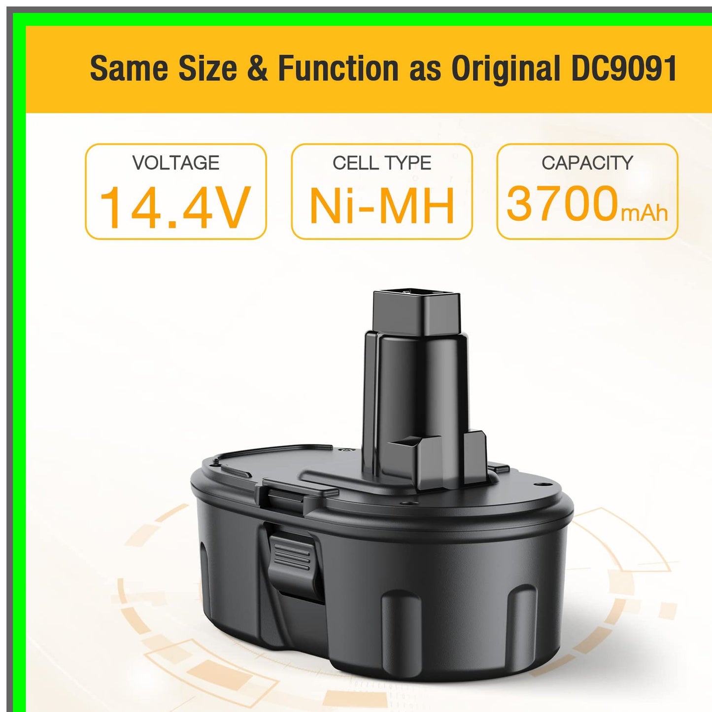14.4V 3.7Ah Ni-MH Battery for XRP Cordless Power Tools Compatible Upgrade