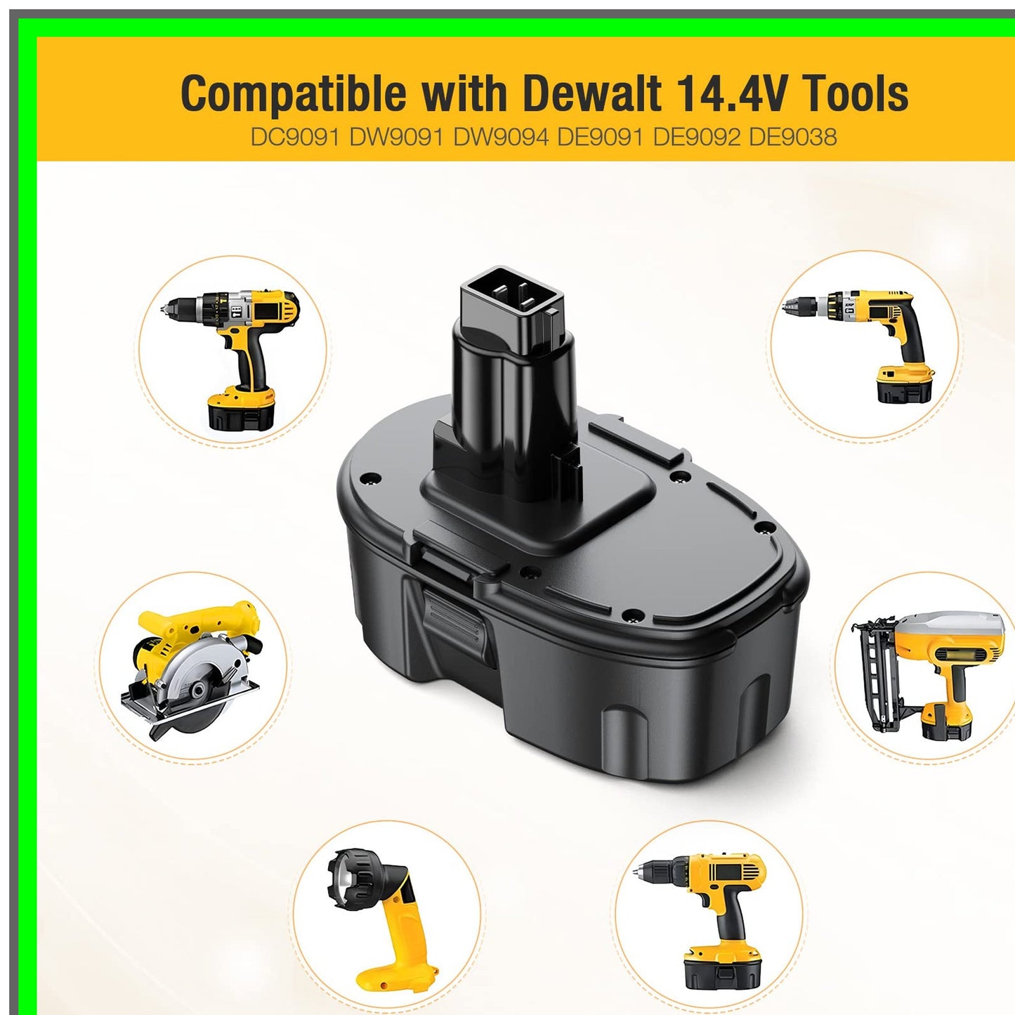 14.4V 3.7Ah Ni-MH Battery for XRP Cordless Power Tools Compatible Upgrade