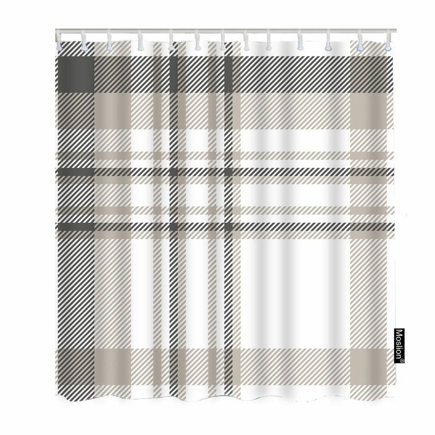Plaid Shower Curtain 72x72 Inch Gingham