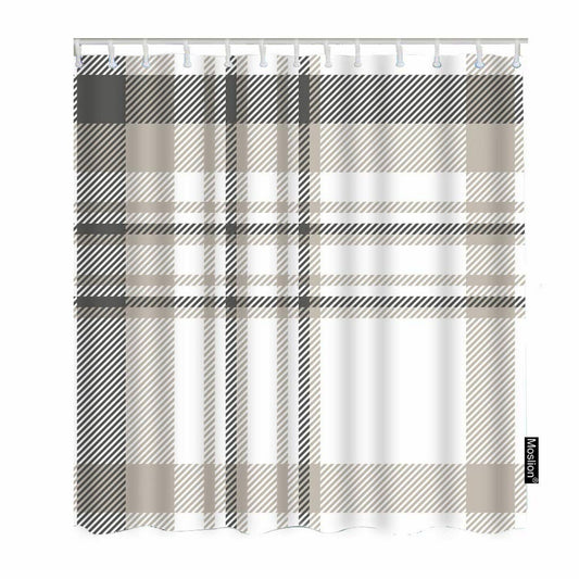 Plaid Shower Curtain 72x72 Inch Gingham