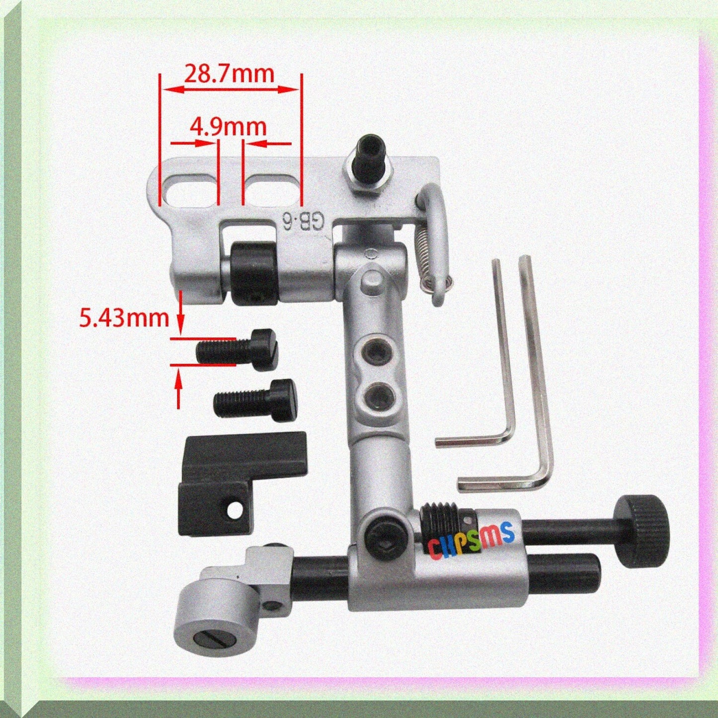 Suspended Edge Guide for Industrial Sewing Machines