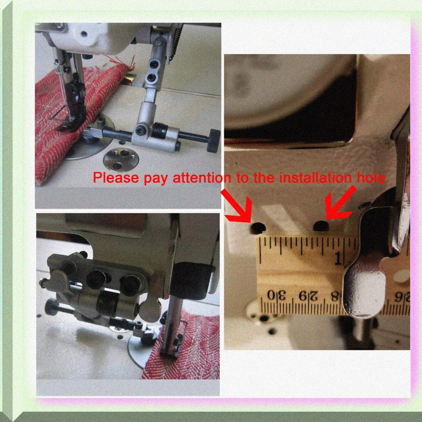 Suspended Edge Guide for Industrial Sewing Machines