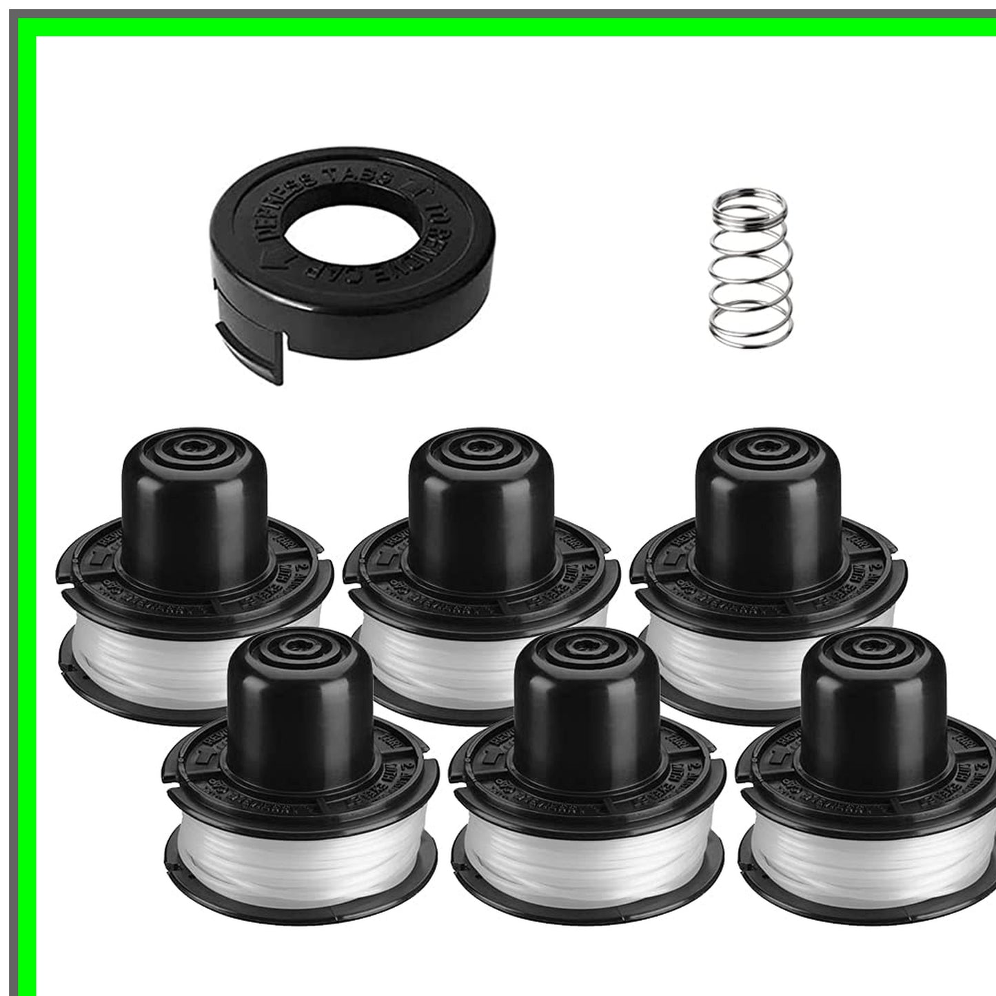 Efficient 20ft String Trimmer Line 0.065" for Black Decker 8-Pack Spool