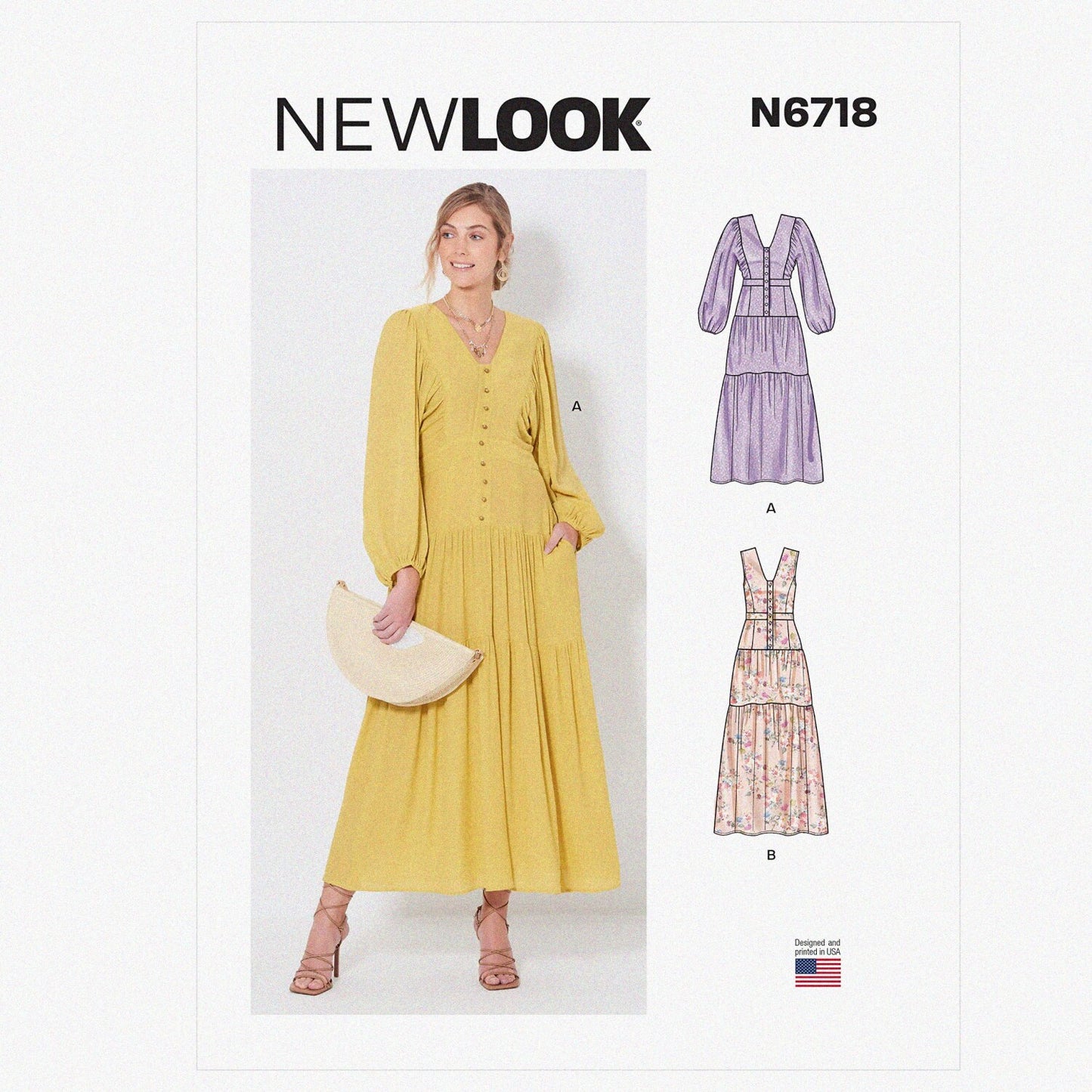 Misses' Maxi and Midi Dress Sewing Pattern Kit