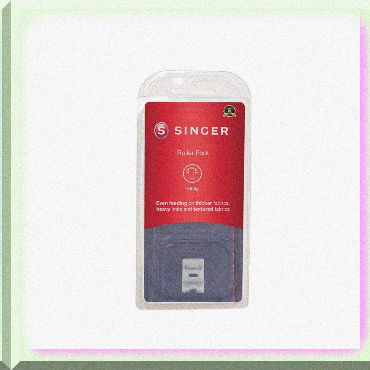 Roller Foot for Leather Vinyl Napped Fabrics