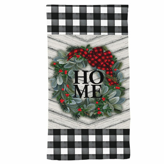 Winter Wreath Hand Towel 26" x 18"