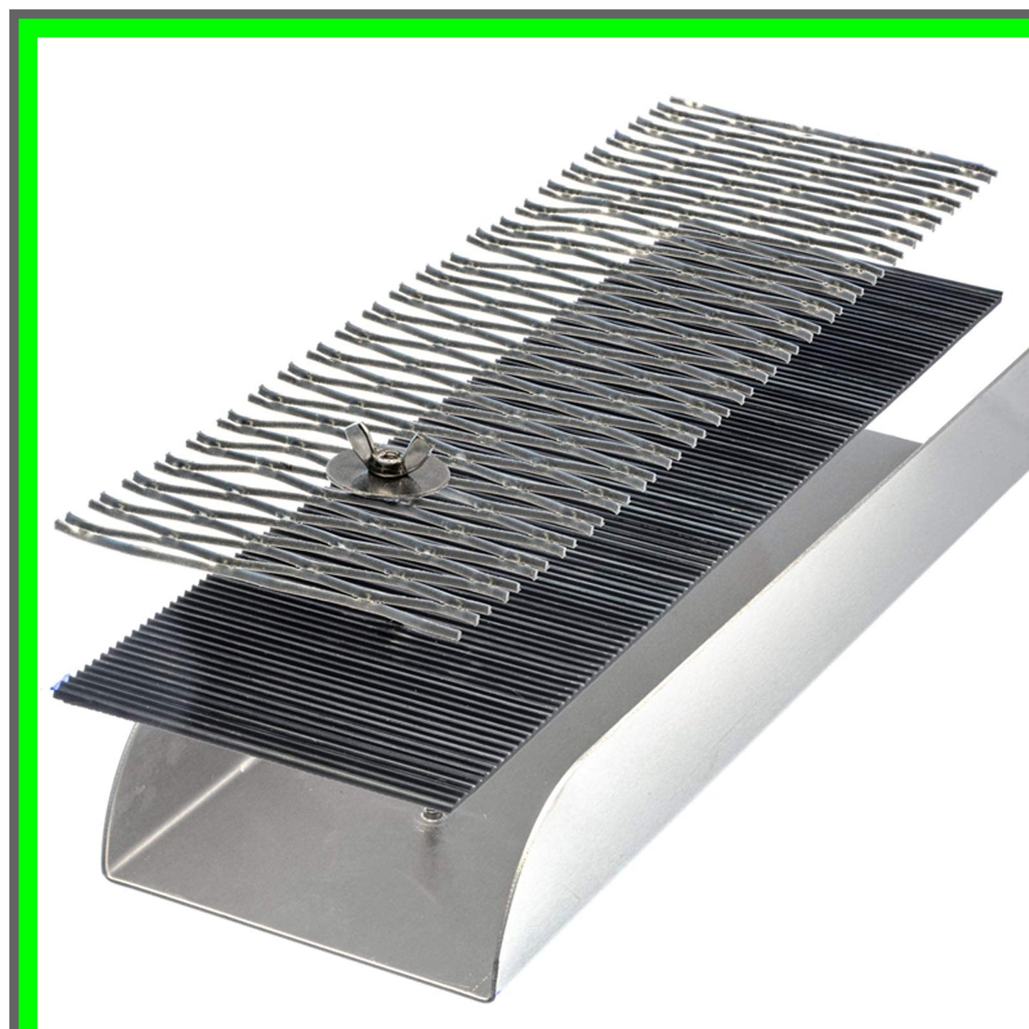Compact Gold Panning Sluice Box with Rubber Matting for Efficient Recovery