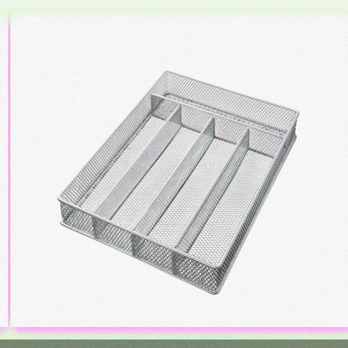 Mesh 5-part In-drawer Cutlery Organizer 12.5x9.25x2 inches