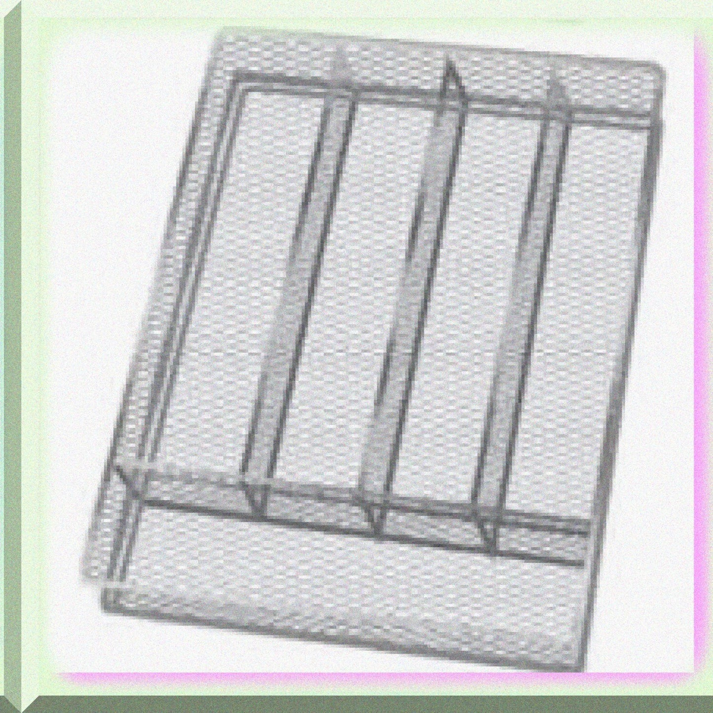 Mesh 5-part In-drawer Cutlery Organizer 12.5x9.25x2 inches
