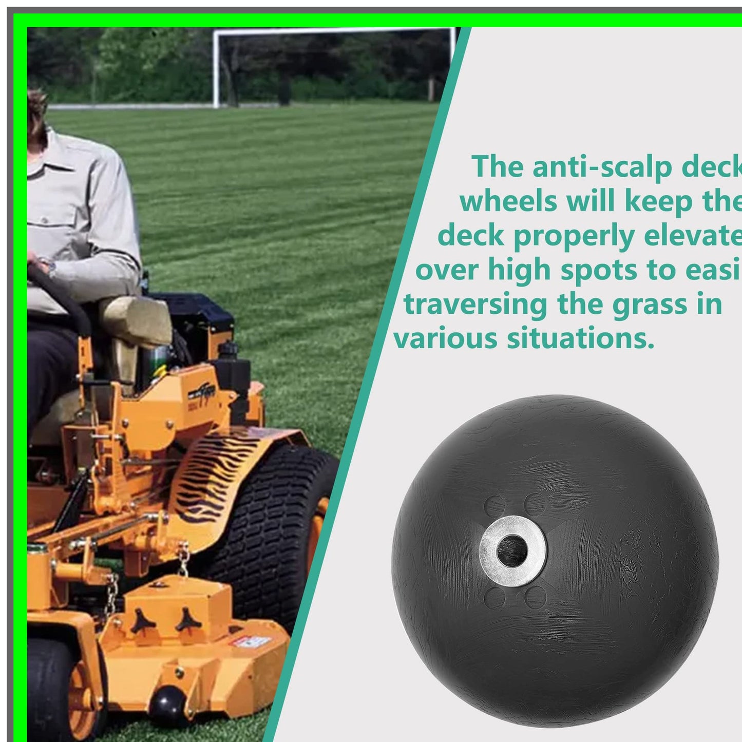 Scag Turf Tiger Anti-Scalp Deck Wheel Replacement Set 4PCS