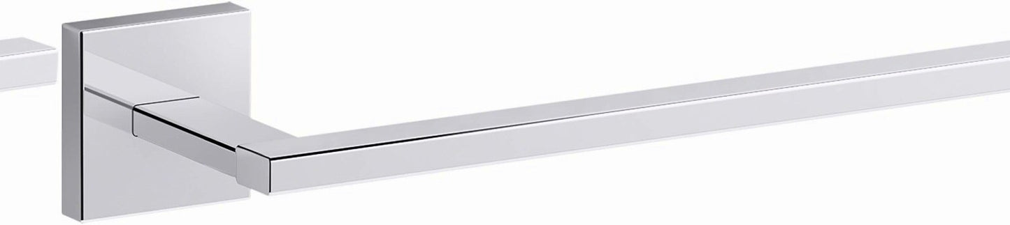 Square Towel Bar Polished Chrome