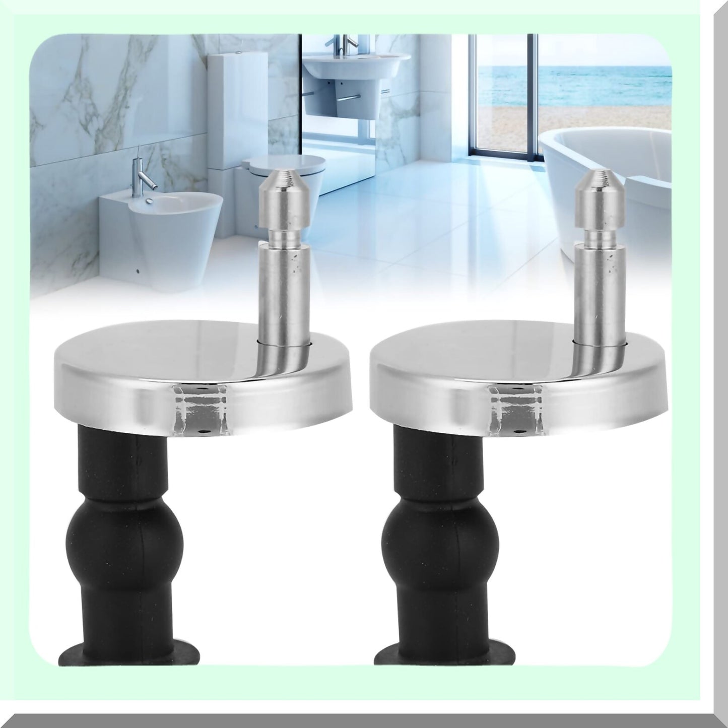 Universal Tet Seat Hinge and Nut Set 75x45mm