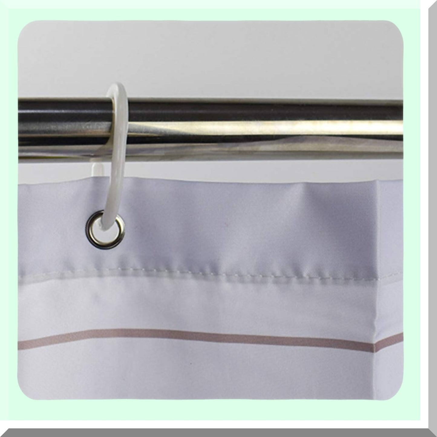 Polka Dot Shower Curtain Set 72x72 Inch