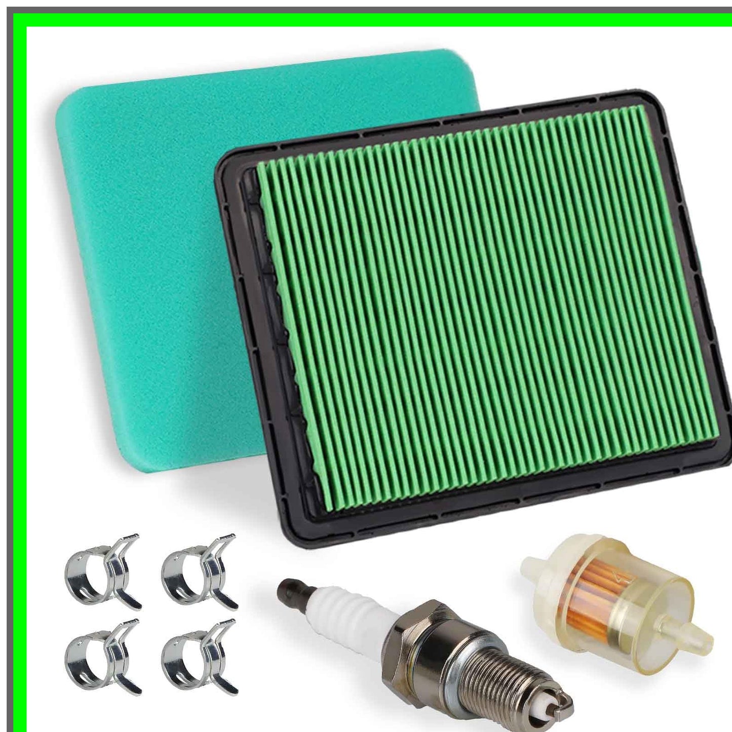 Honda GCV160 Air Filter and Spark Plug Tune-Up Kit for Lawn Mowers