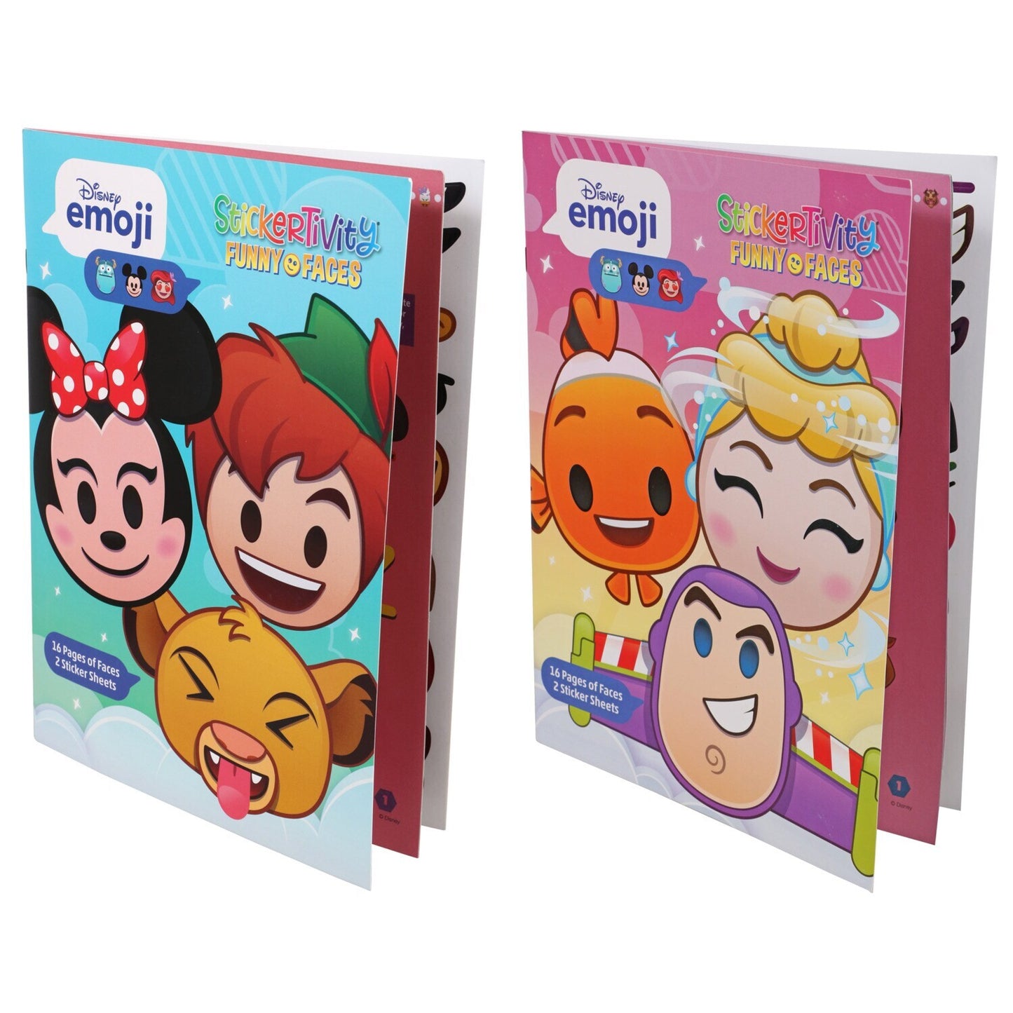 Disney Emoji Stickeractivity Funny Faces Booklets (Pack of 36)