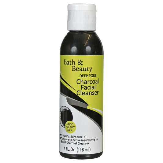 Bath & Beauty Deep Pore Charcoal Facial Cleanser, 4-oz. (Pack of 12)