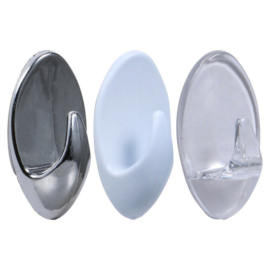 Self-Adhesive Hooks, 2x1.125 in. (Pack of 36)