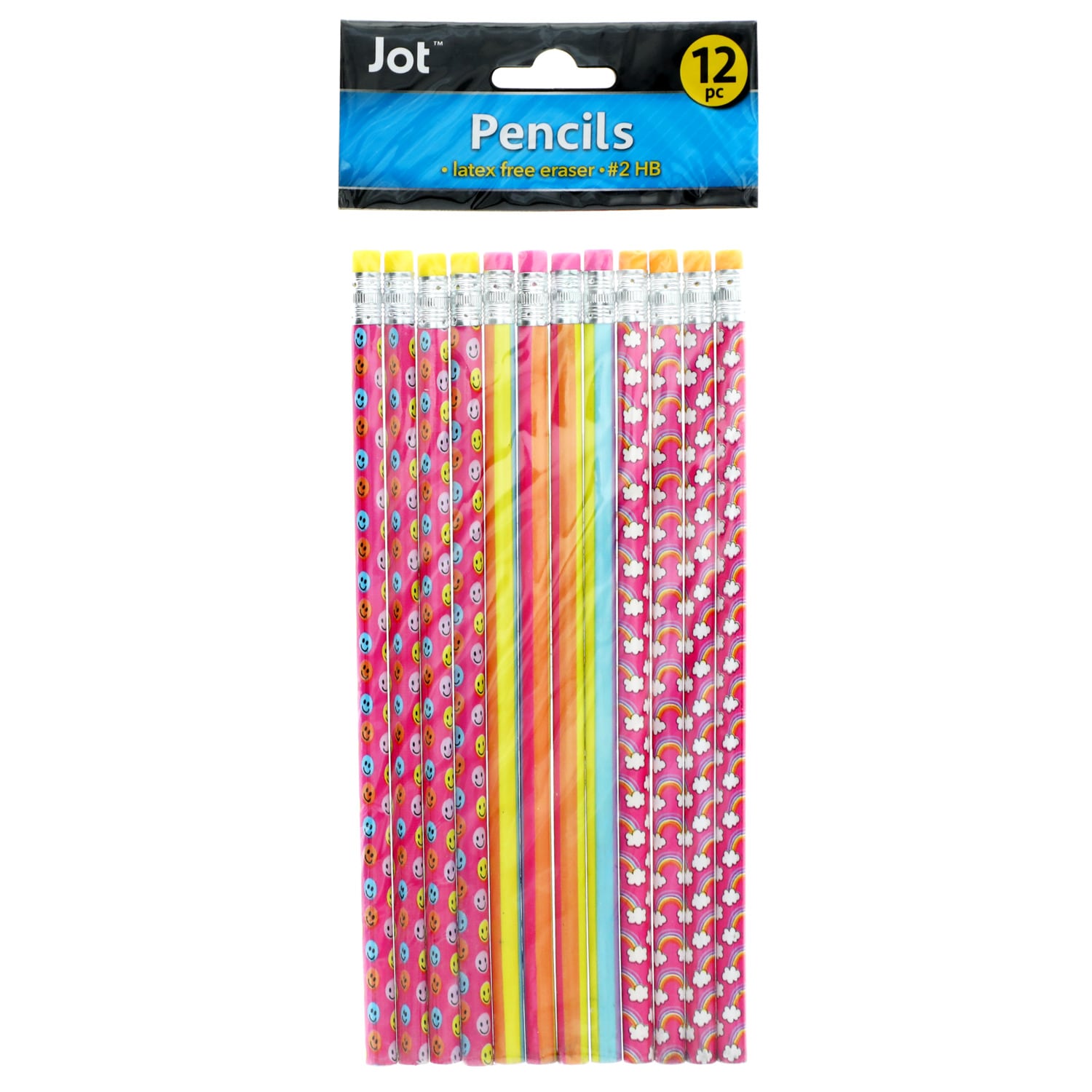 Jot #2 Pencils with Printed Designs, 12-ct. Packs (Pack of 36)