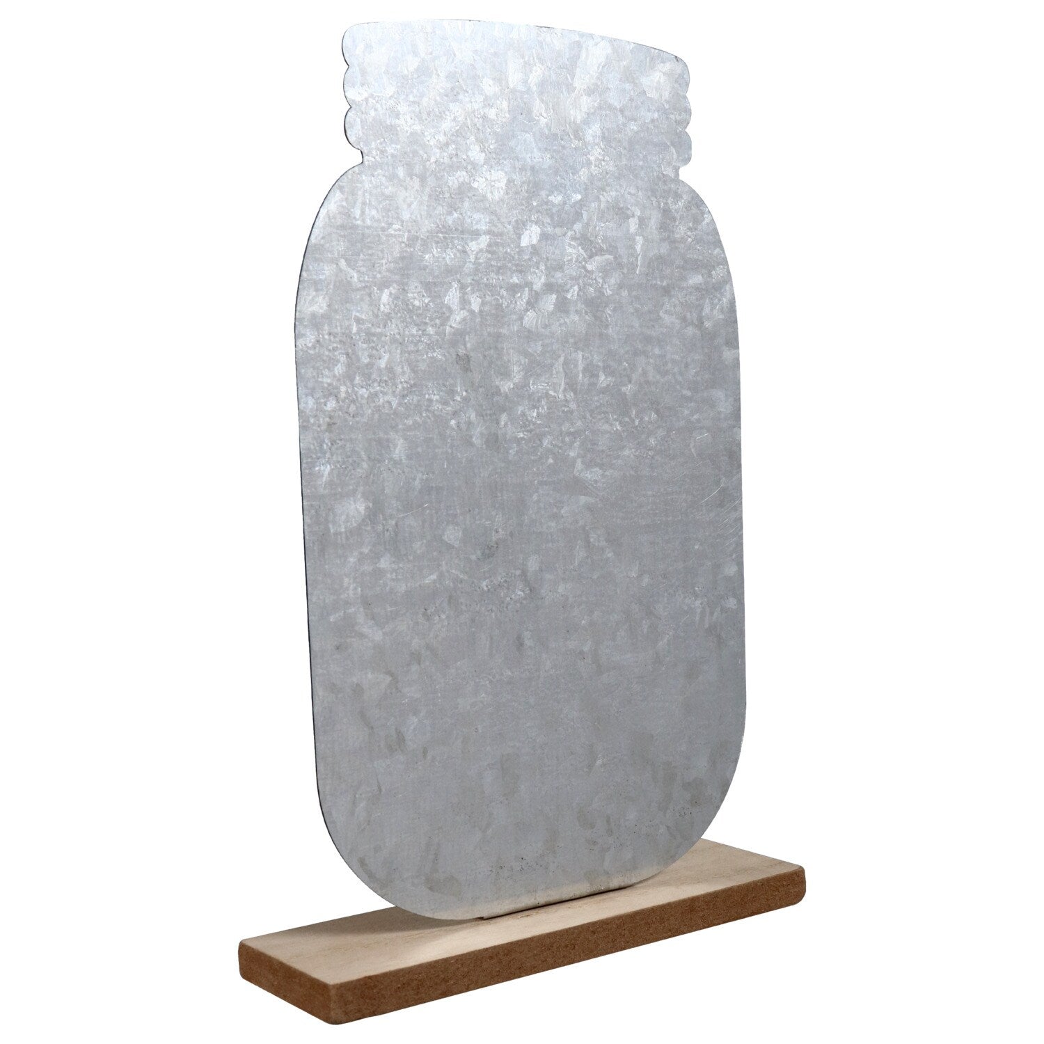 Galvanized Metal Tabletop Icons, 1.375x4.75x7.125 in. (Pack of 24)