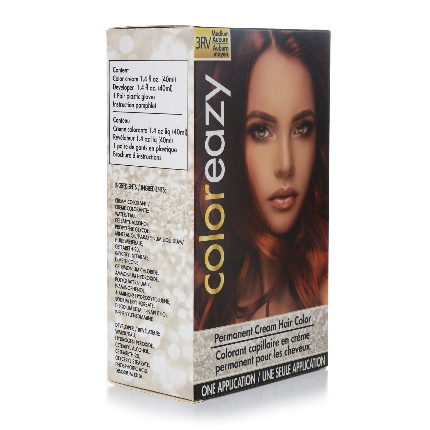 ColorEazy Women's Medium Auburn Permanent Cream Hair Color (Pack of 12)