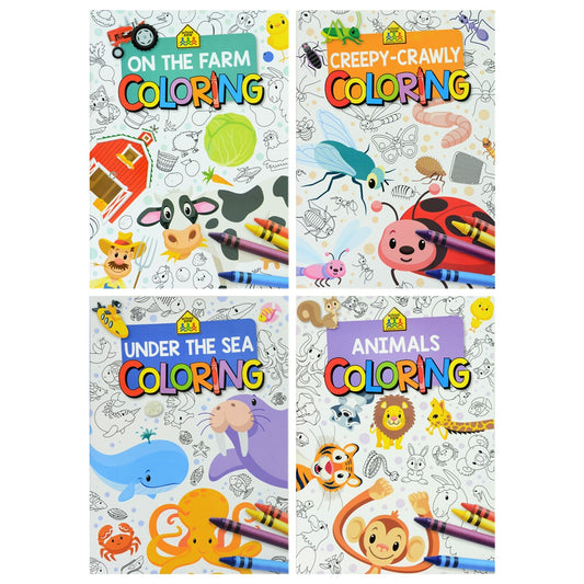 School Zone Coloring Books, 96 Pages (Pack of 20)