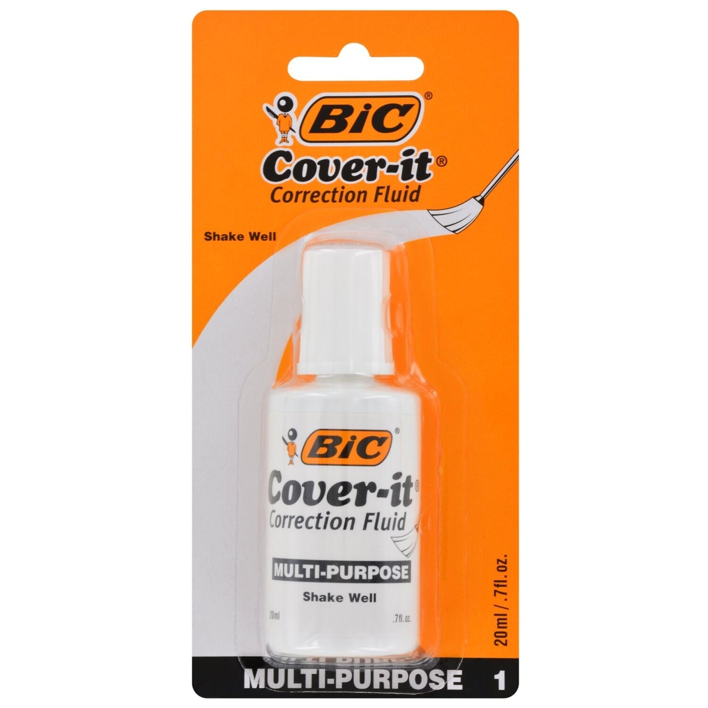 Bic Cover-It Correction Fluid (Pack of 6)
