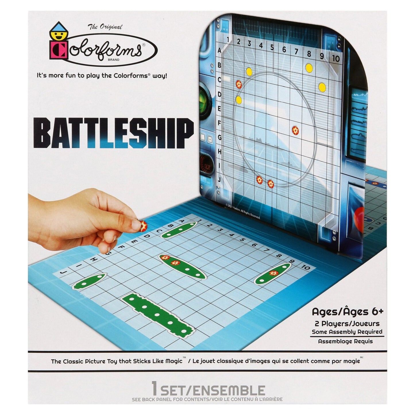Colorforms Battleship Board Games, 9x10-in. (Pack of 2)