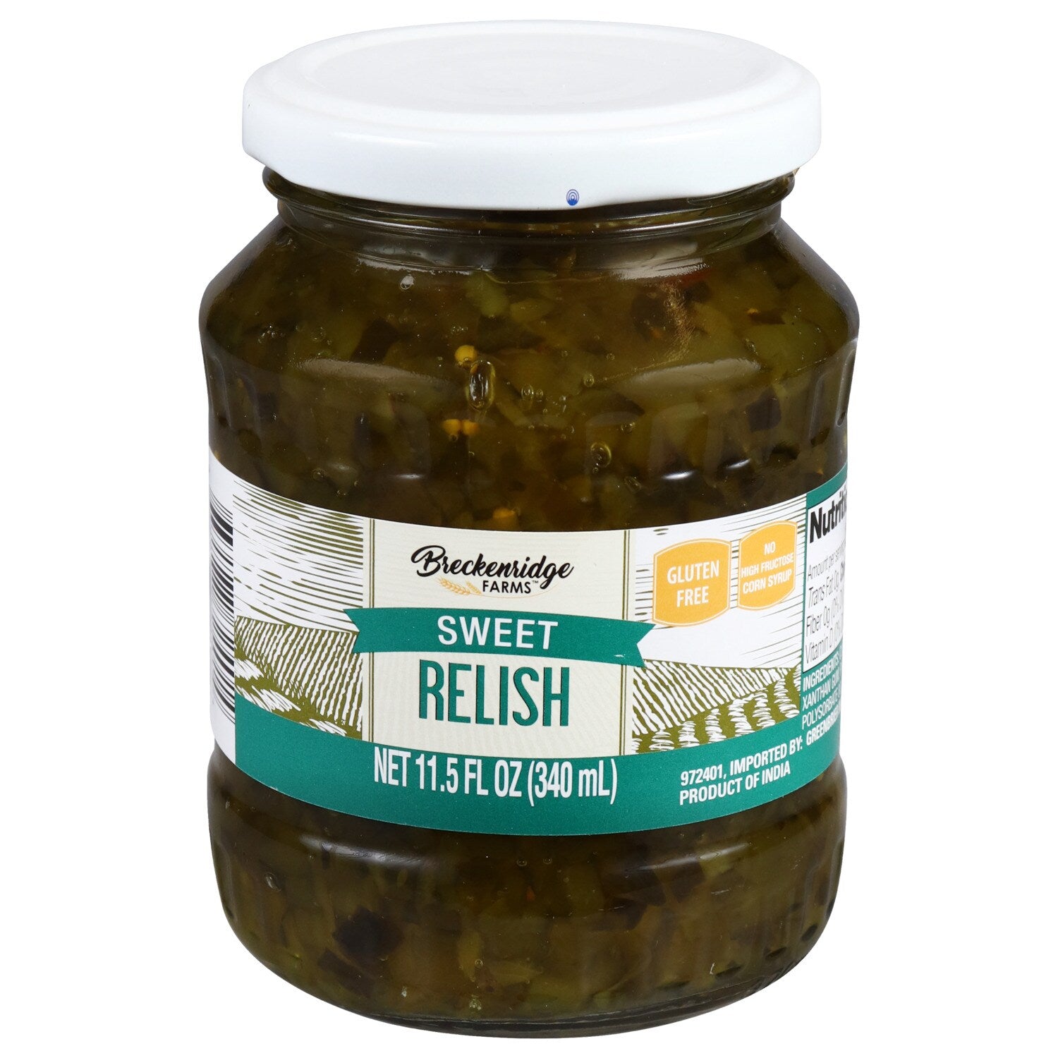 Breckenridge Farms Sweet Relish, 11.5 oz. (Pack of 12)