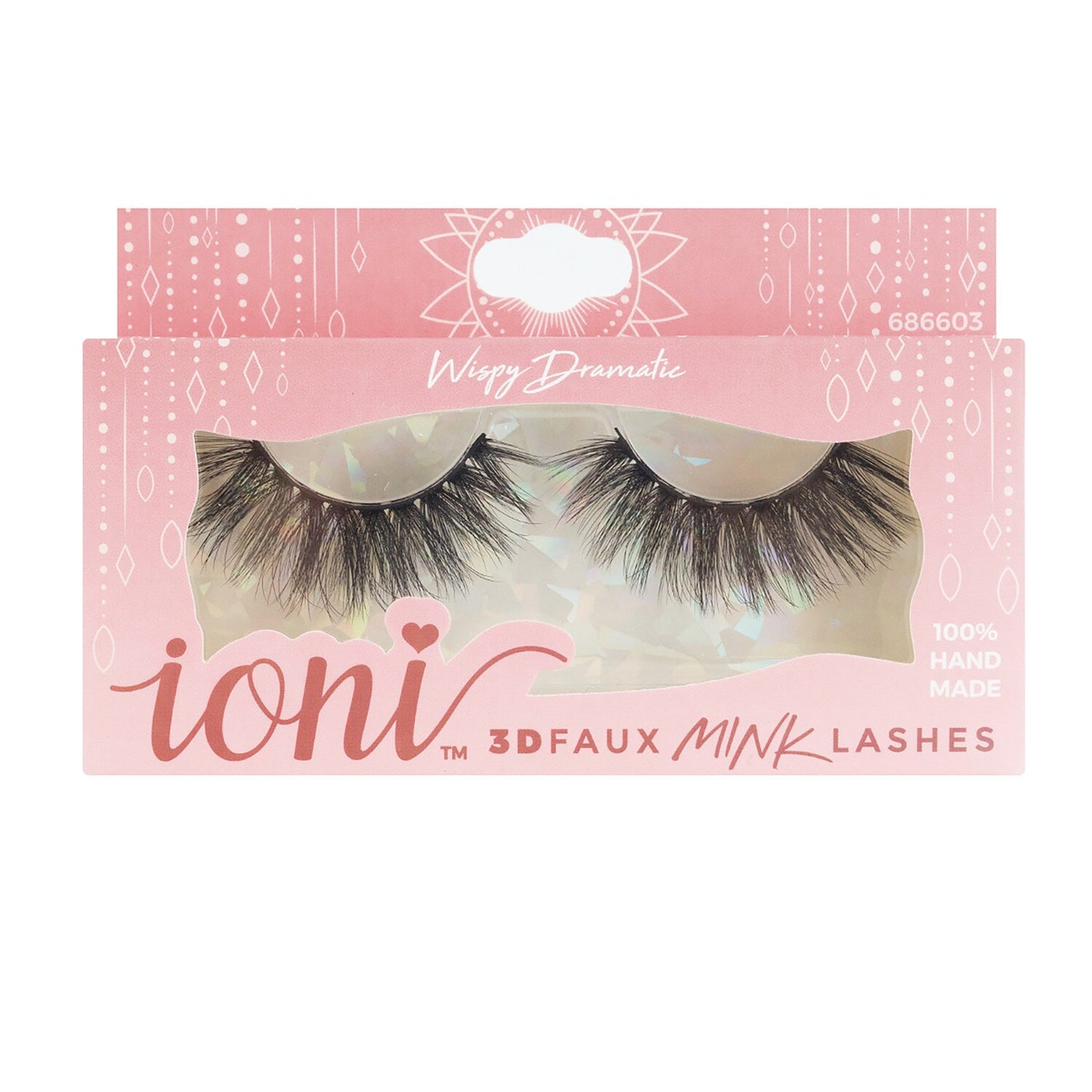 Ioni 3D Extra Large Wispy Dramatic Faux Mink Eyelashes, 1 Pair Packs (Pack of 4)