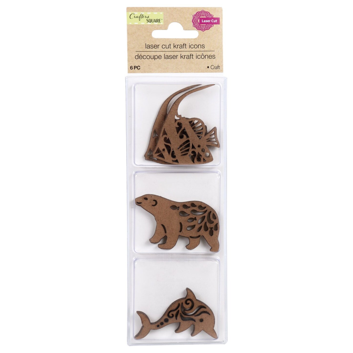 Crafter's Square Laser Sea Animal Craft Boards, 6-ct. Packs (Pack of 36)