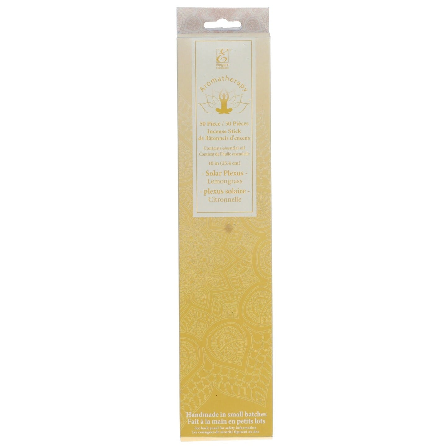 Elegant Aromatherapy Solar Plexus Incense Sticks 50-ct Pack of 36