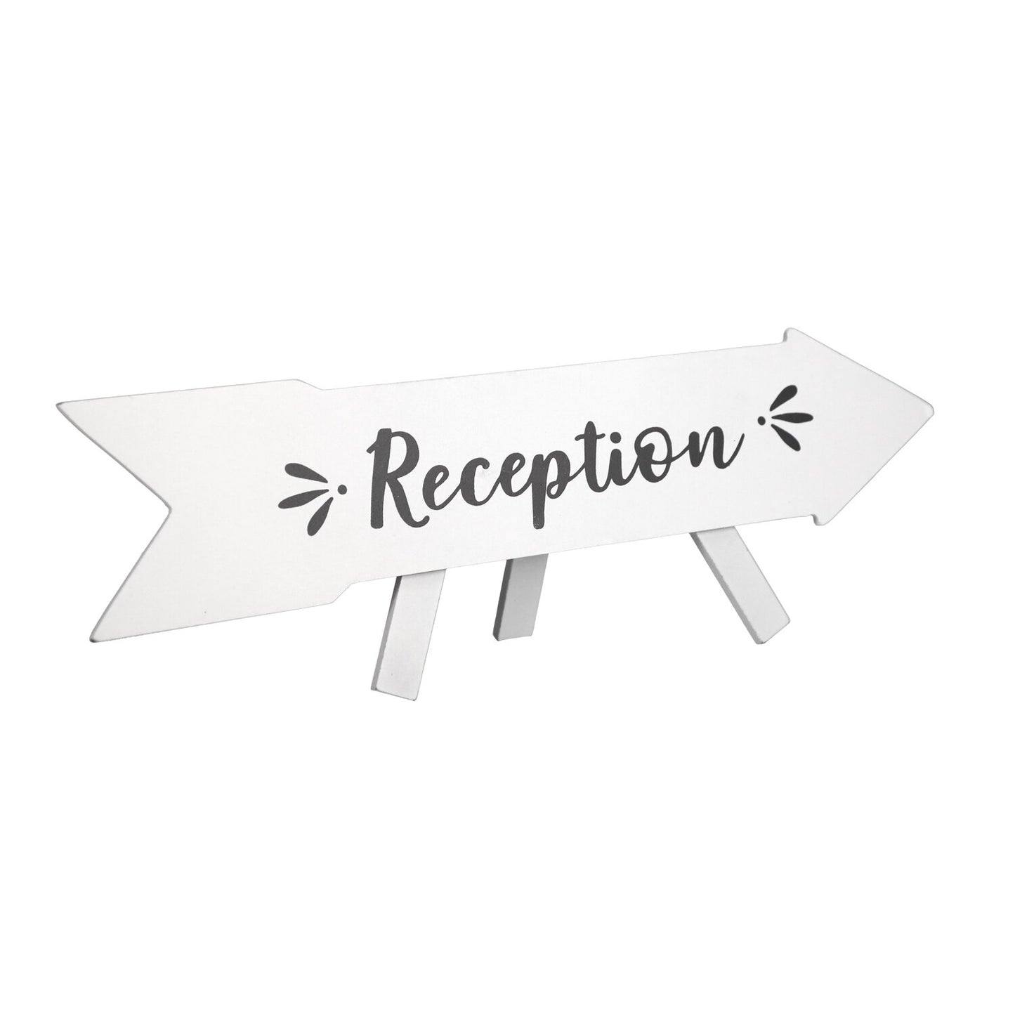 Wedding-Themed Arrow-Shaped Wooden Signs, 5x13.25 in. (Pack of 24)