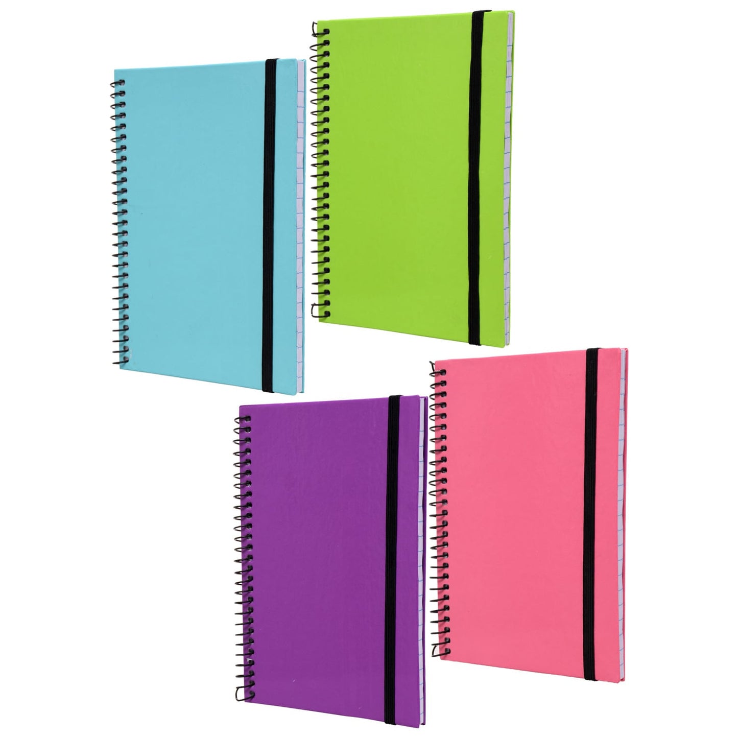 Jot Hard Cover Spiral-Bound Notebooks, 80 Pages (Pack of 24)