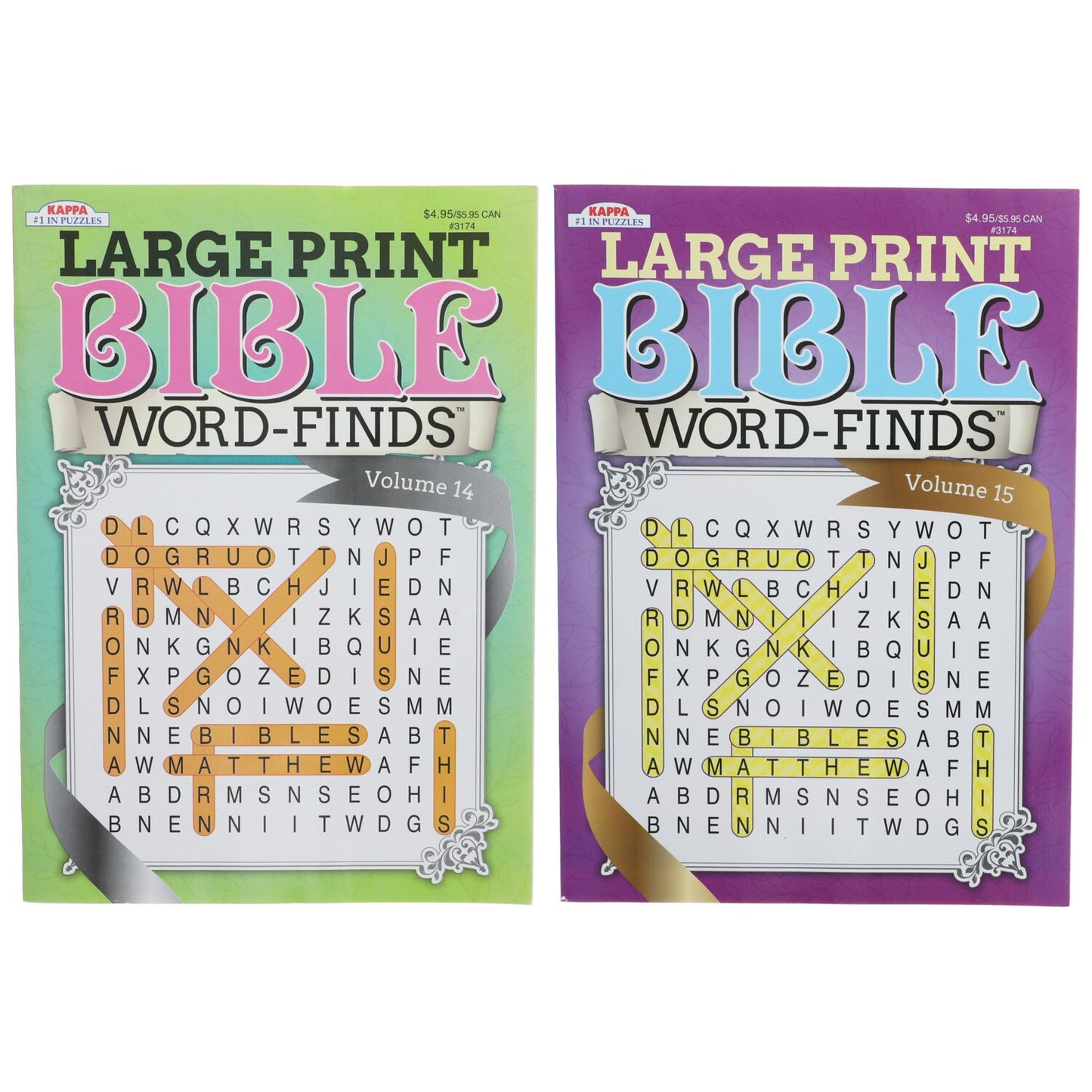 Kappa Large Print Bible Word-Finds Puzzle Books (Pack of 24)