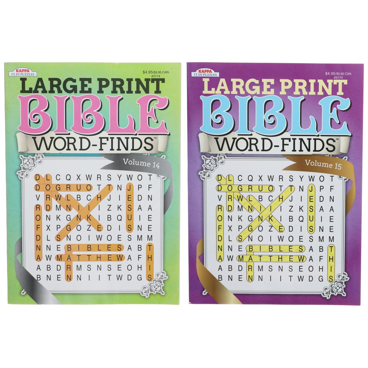 Kappa Large Print Bible Word-Finds Puzzle Books (Pack of 24)