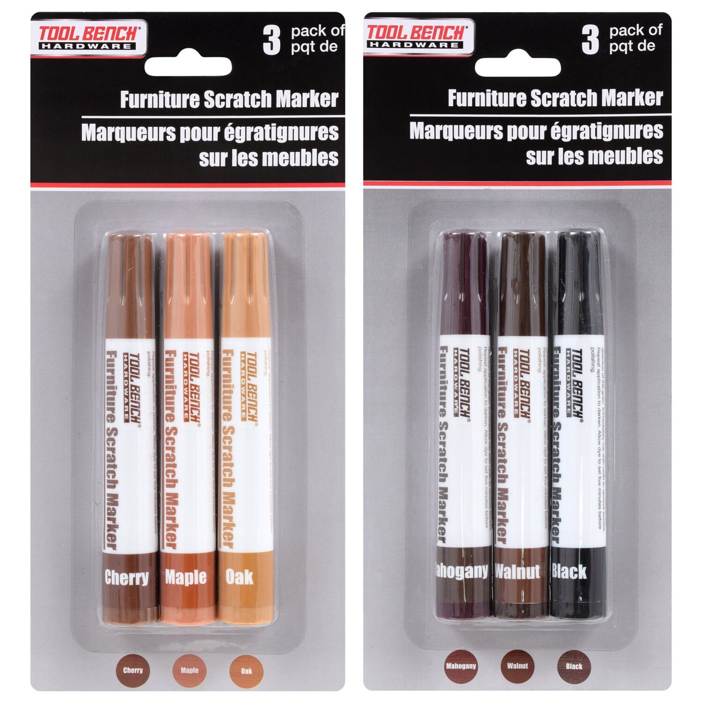 Tool Bench Furniture Scratch Markers, 3-ct. Packs (Pack of 24)